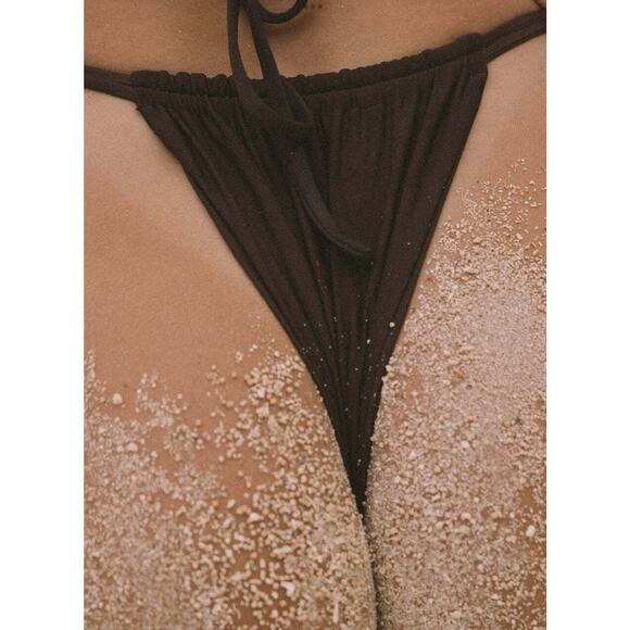 Maoi Swim Tatiana Double String Bikini Bottom - S - Kalo-brown - Picture 4 of 4